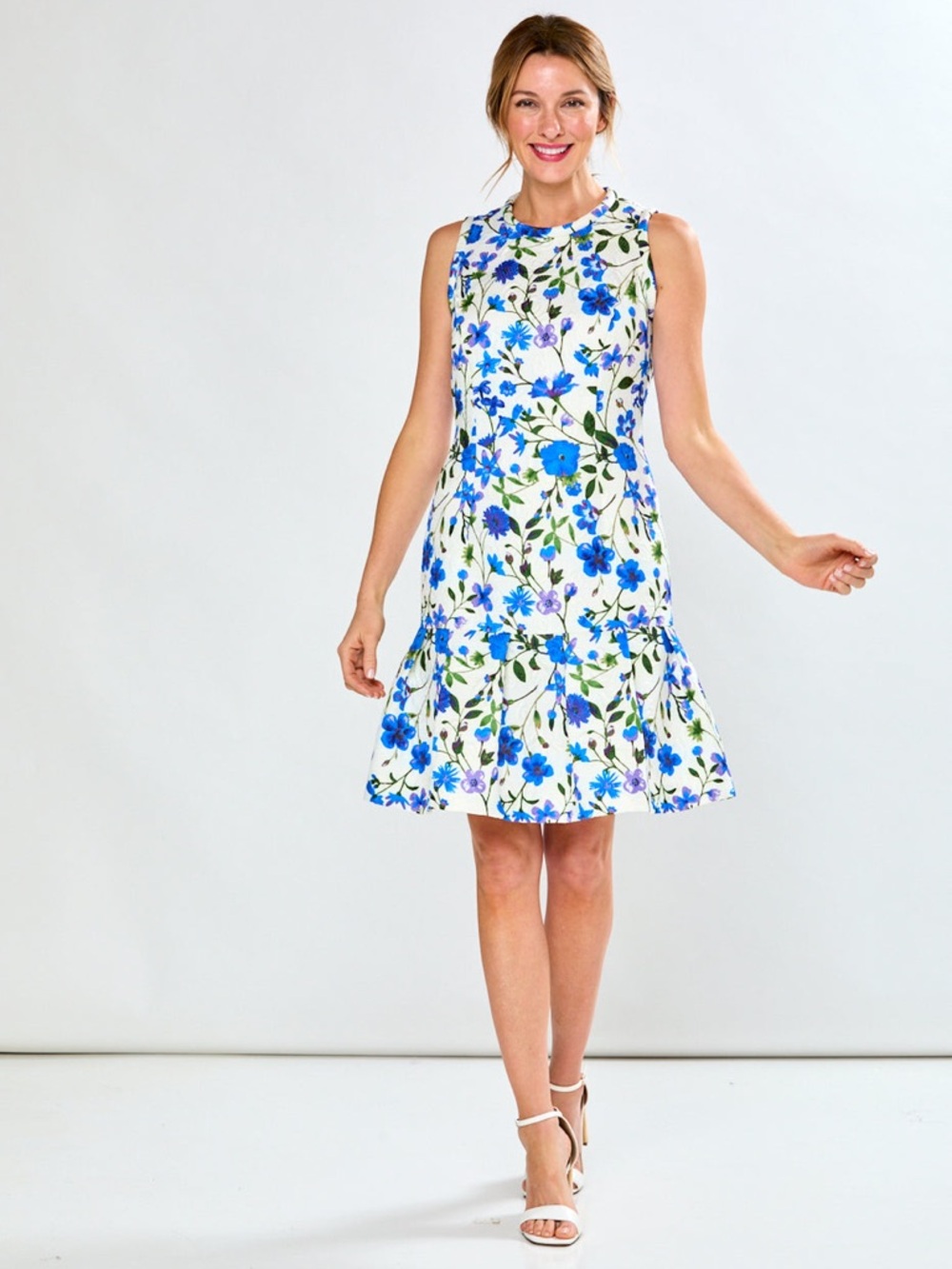 Sara Campbell Erica Dress in Blue Floral